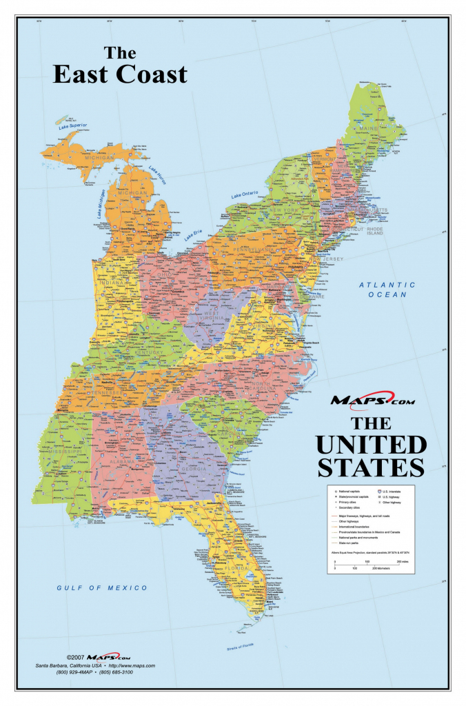 Map Of Eastern United States Printable Interstates Highways Weather 