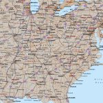 Map Of Eastern United States Printable Interstates Highways Weather | Printable Map Of Eastern United States With Highways