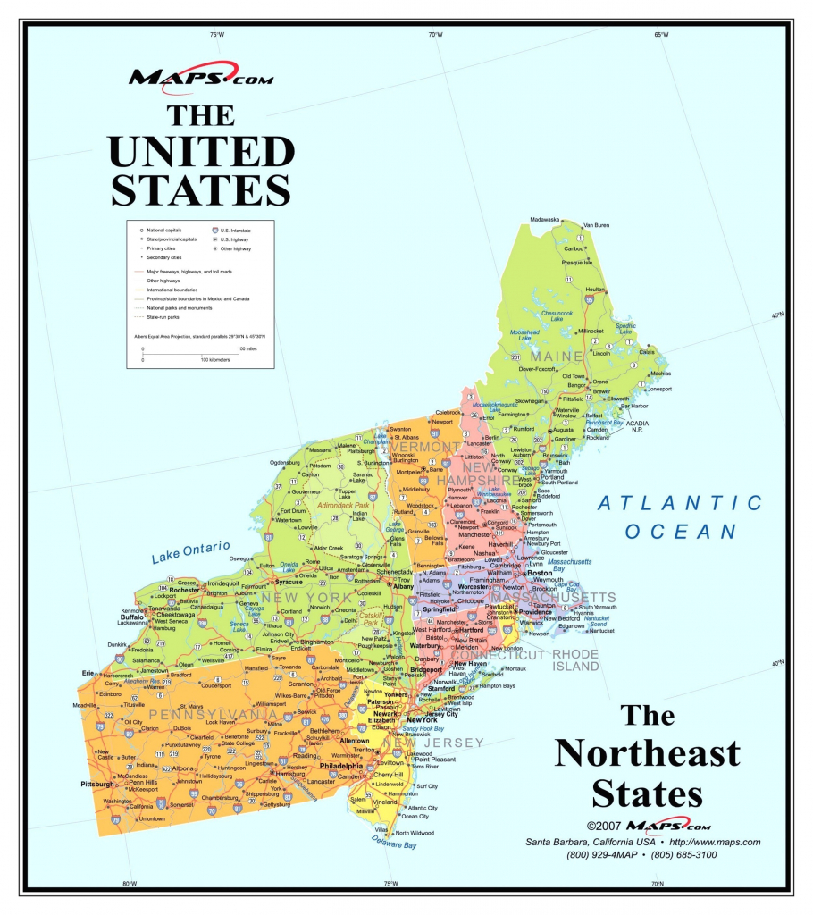 Map Of Northeast Us And Canada East Coast Usa Map Best Of Printable | Printable Map Eastern Usa