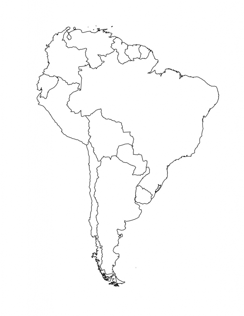 Map Of South American Countries | Occ Shoebox | South America Map | Printable South America Map Outline