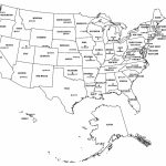 Map Of The United States With State Names And Capitals And Travel | Printable United States Map With State Names To Color