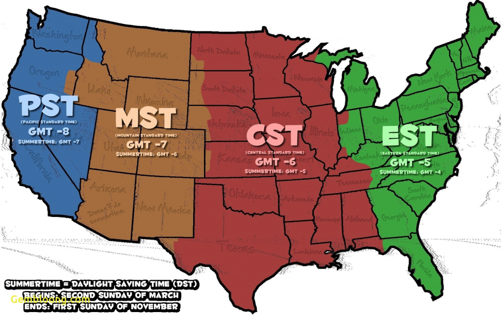 Map Of The Us With Time Zones Us Timezones Awesome Printable Map Of | Printable Map Of Time Zones In Usa