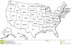 Map Of The Usa States And Capitals Printable Us Map With States And | Printable Us Map With State Names