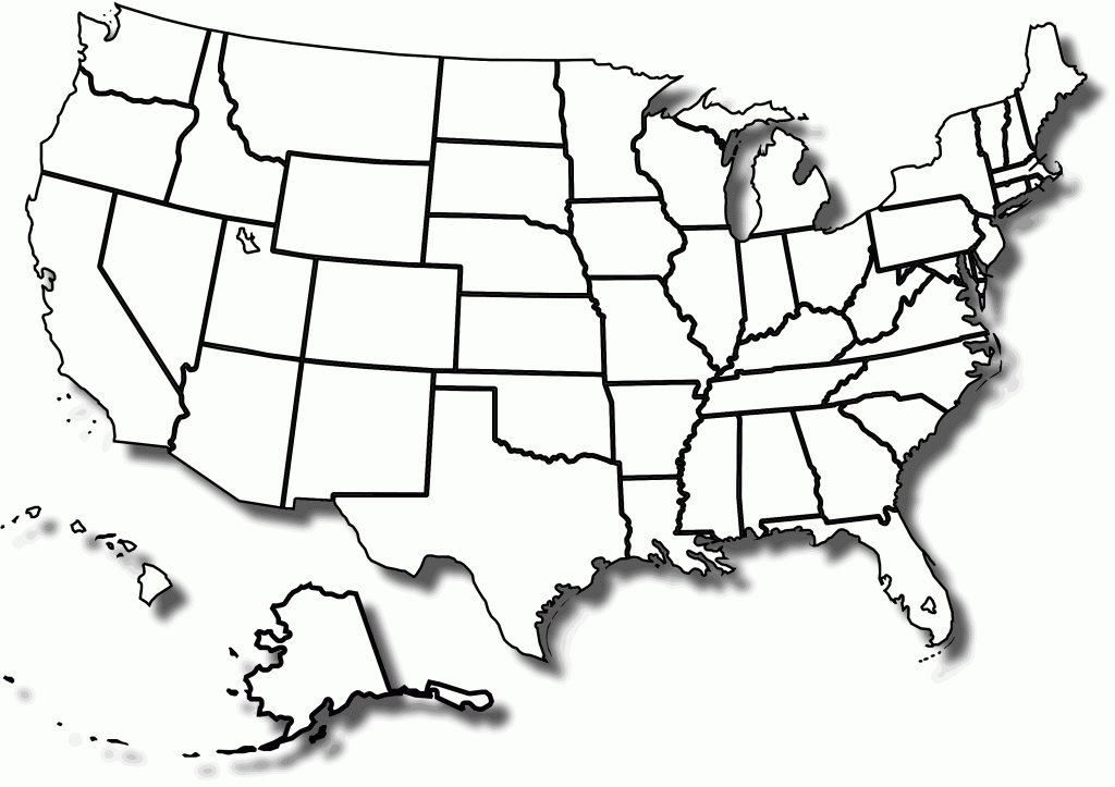 Map Of United States Blank Printable - I&amp;#039;d Like To Print This Large | Blank Us Map Black Borders