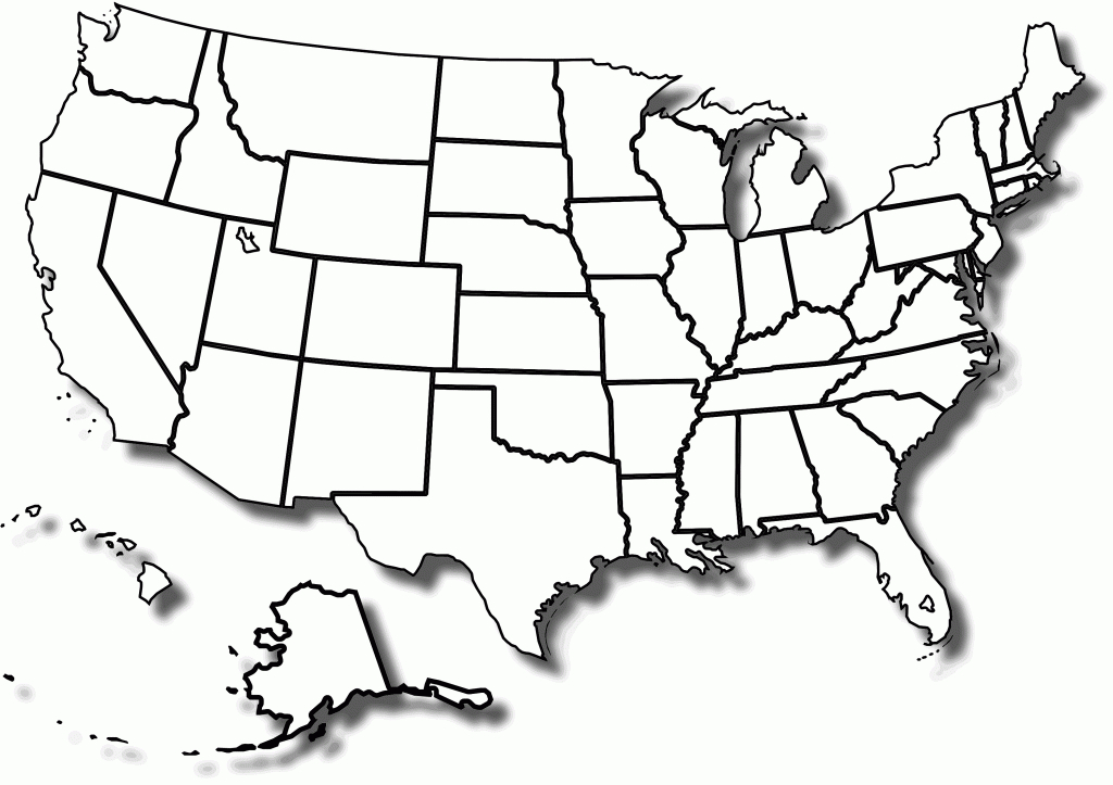 Large Printable Us Map Blank Printable US Maps
