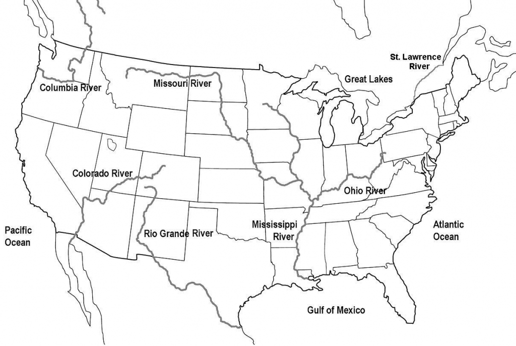 Map Of United States With Rivers And Travel Information | Download | Blank Us Map With Rivers