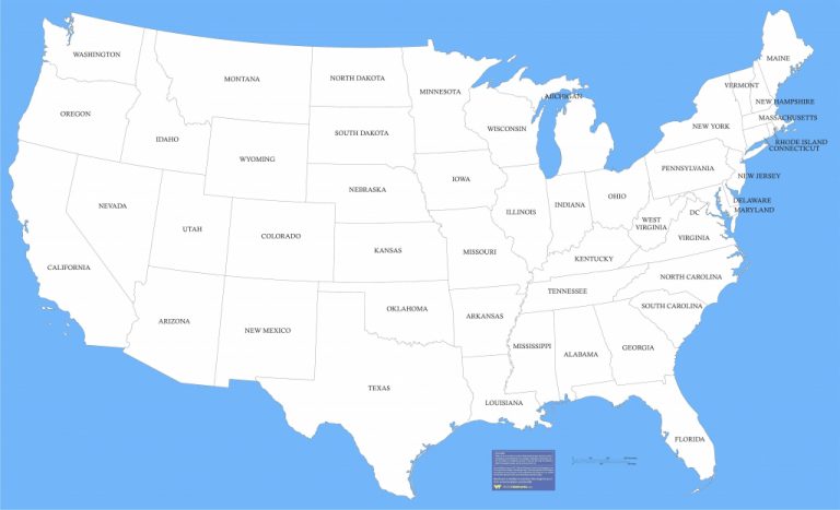 map of united states without state names new printable editable us