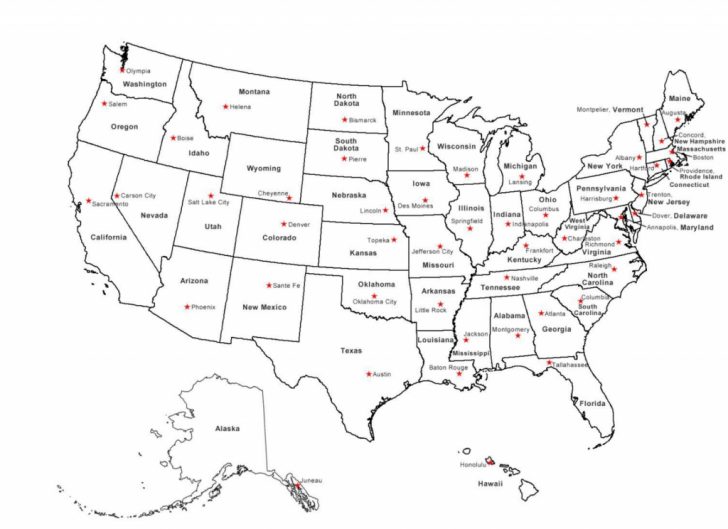 Printable Us Cities Map