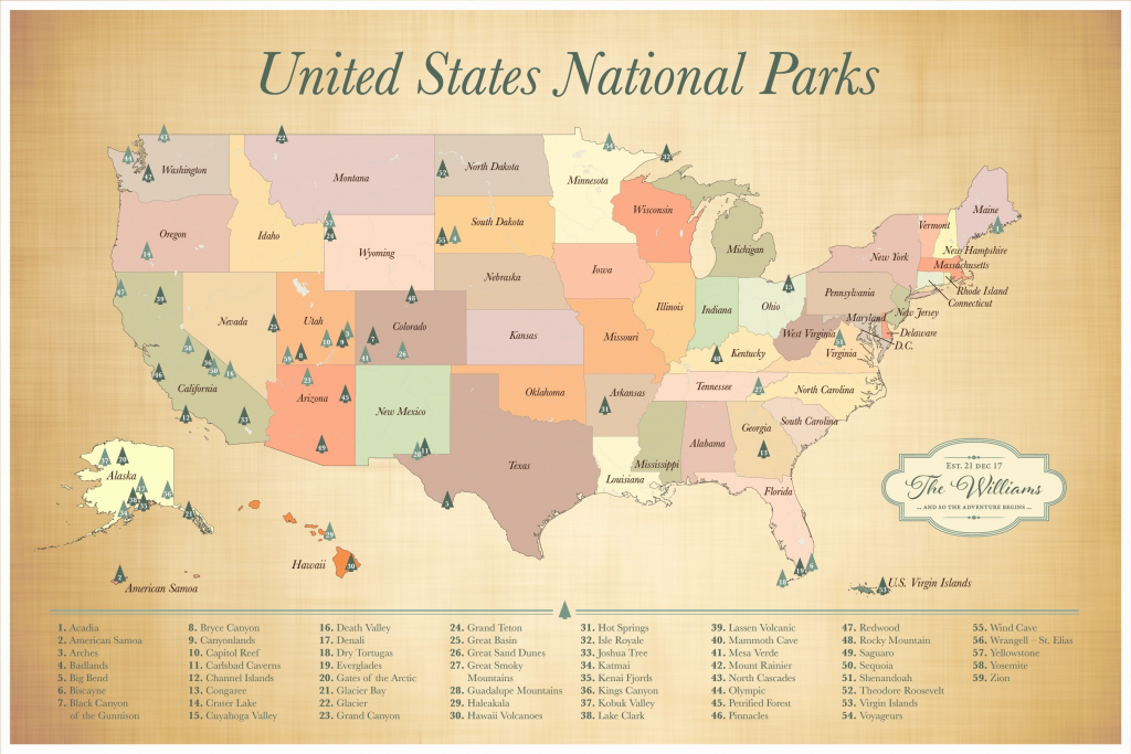Map Of Us National Monuments National Park Map Lovely Printable Map | Printable Map Of National Parks In Usa