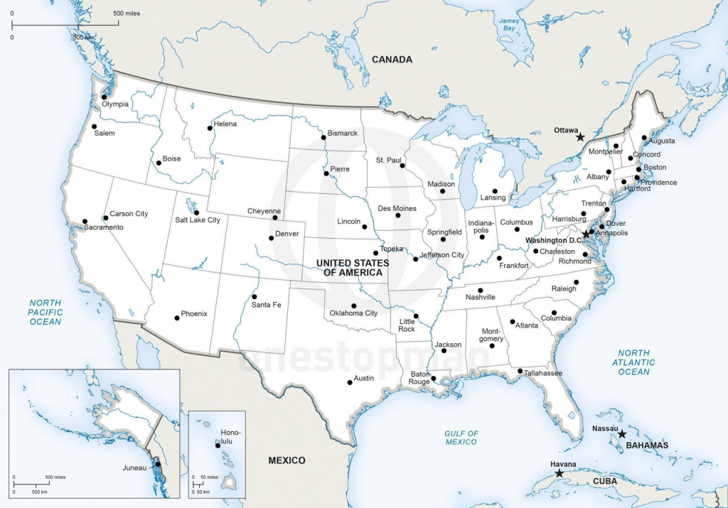 Map Of Usa Cities And States And Travel Information | Download Free | Free Printable Map Of The United States With Major Cities