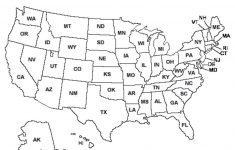 Map Of Usa With Abbreviations Us States Abbreviated On State Names New | Printable Usa Map With State Abbreviations