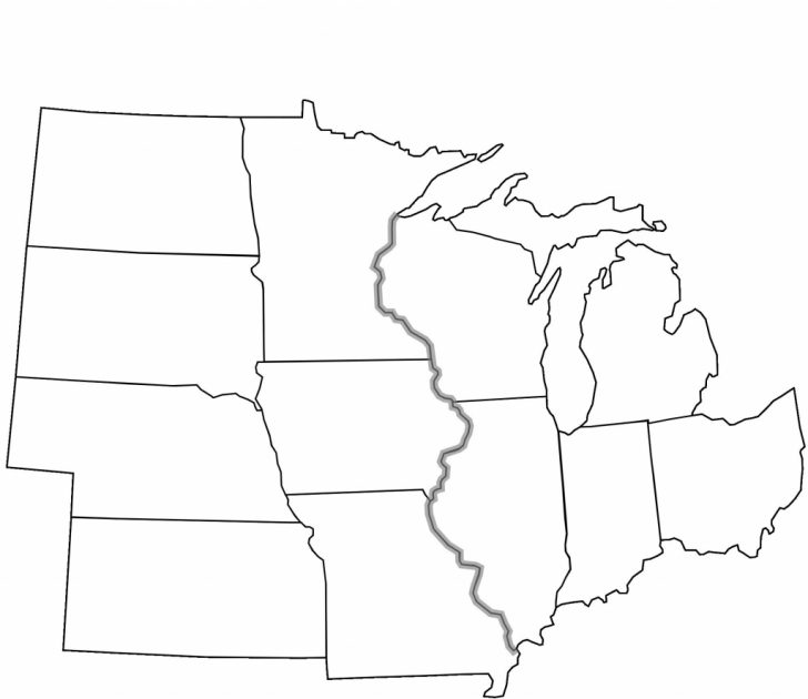 Maps Of The Midwestern States Earthwotkstrust Printable Map Midwest