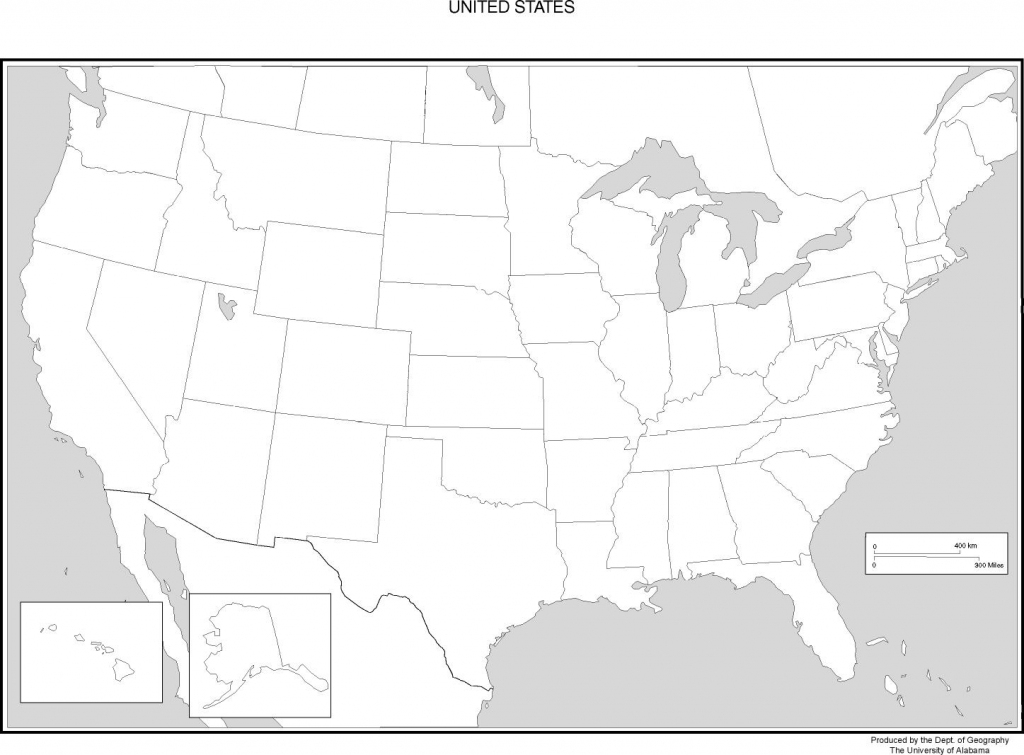 Blank Us Map Black Borders Printable Us Maps 0453