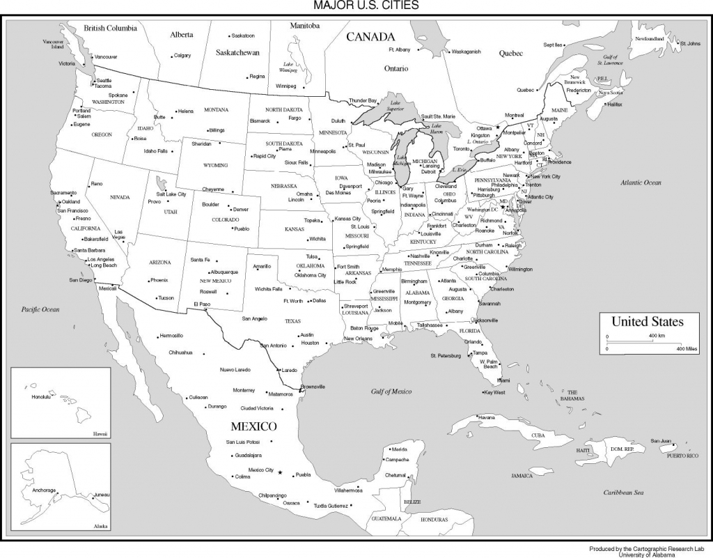 Maps Of The United States | Printable Map Of The United States With Major Cities