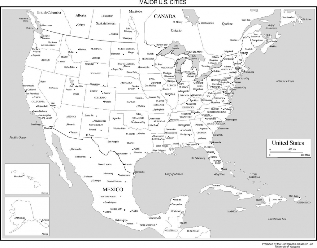 Maps Of The United States | Us Map With Scale Printable