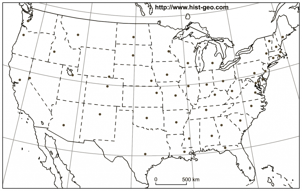 Maps Of Us Capitals And Travel Information | Download Free Maps Of | Printable Us Capitals Map