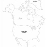 North America Map Outline Pdf Maps Of Usa For A Blank 7 | Mapy | Printable North America Map Outline