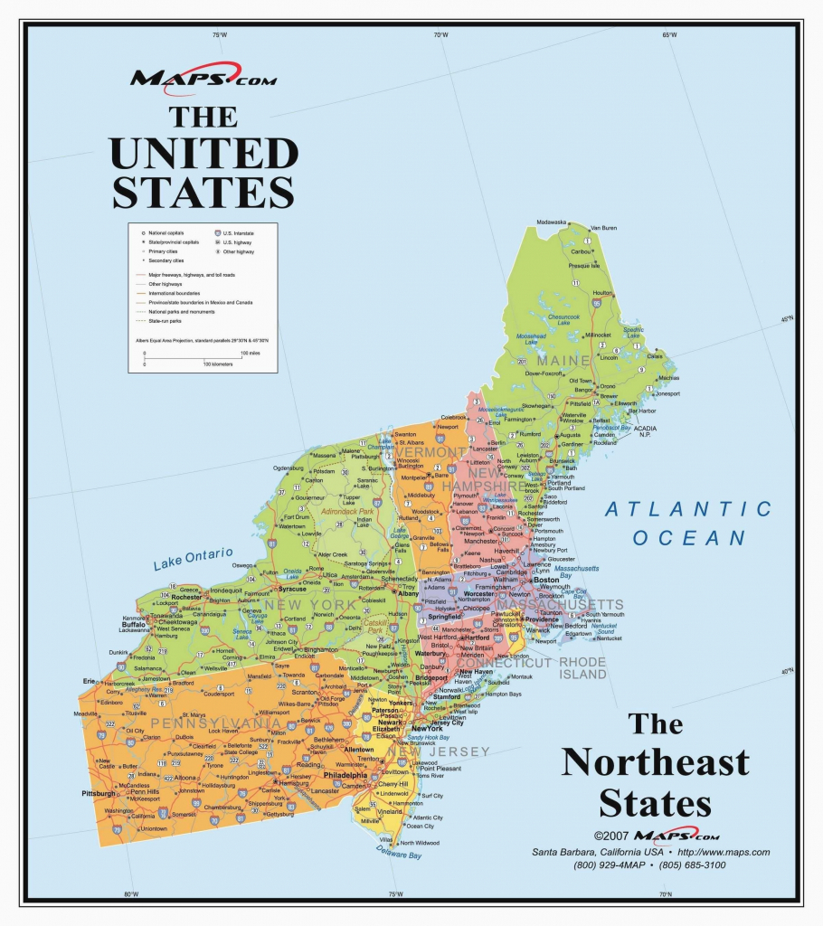 North East United States Map New Printable Map Northeast Region Us | Printable Map Of Eastern Us States