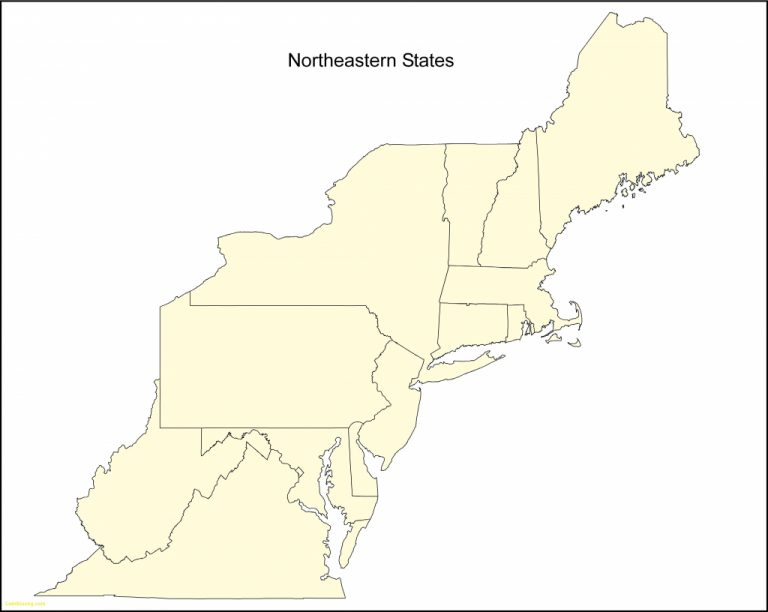 Northeast Us Map Printable Inspirationa United States Northeast | Blank ...