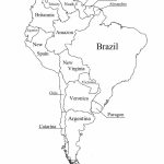 Outline Map Of South America Printable With Blank North And For New | Printable South America Map Outline