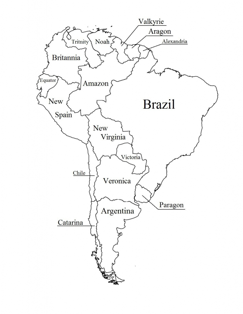 South America Outline Printable American Map 8 Globalsupportinitiative Printable South 
