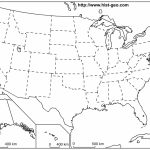 Outline Map Of The 50 Us States | Social Studies | Geography Lessons | A Printable Blank Map Of The United States