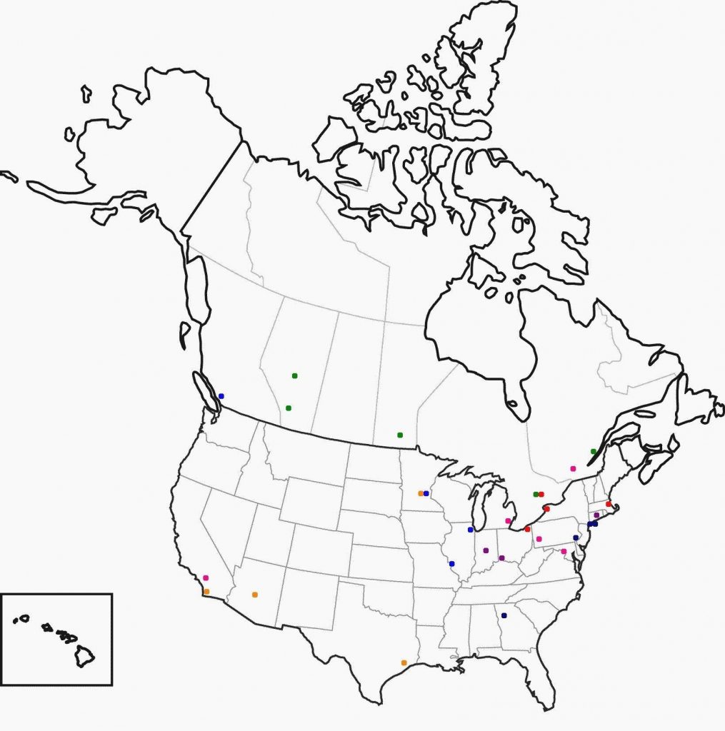 outline map of us and canada usacanadaprinttext