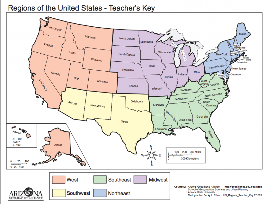 Pinwesley Stidger On The States For Studies | Teaching Social | Blank Us Regions Map