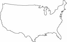 Png Usa Outline Transparent Usa Outline Images. | Pluspng | Continental Us Map Printable