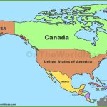 Political Map Of North America With Countries | Printable Map Of North American Countries