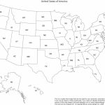 Print Out A Blank Map Of The Us And Have The Kids Color In States | Free Printable Map Of Usa With Abbreviations