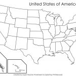 Printable Blank Us State Map A Blank Us Map Printable Inspirational | Printable Empty Map Of Usa