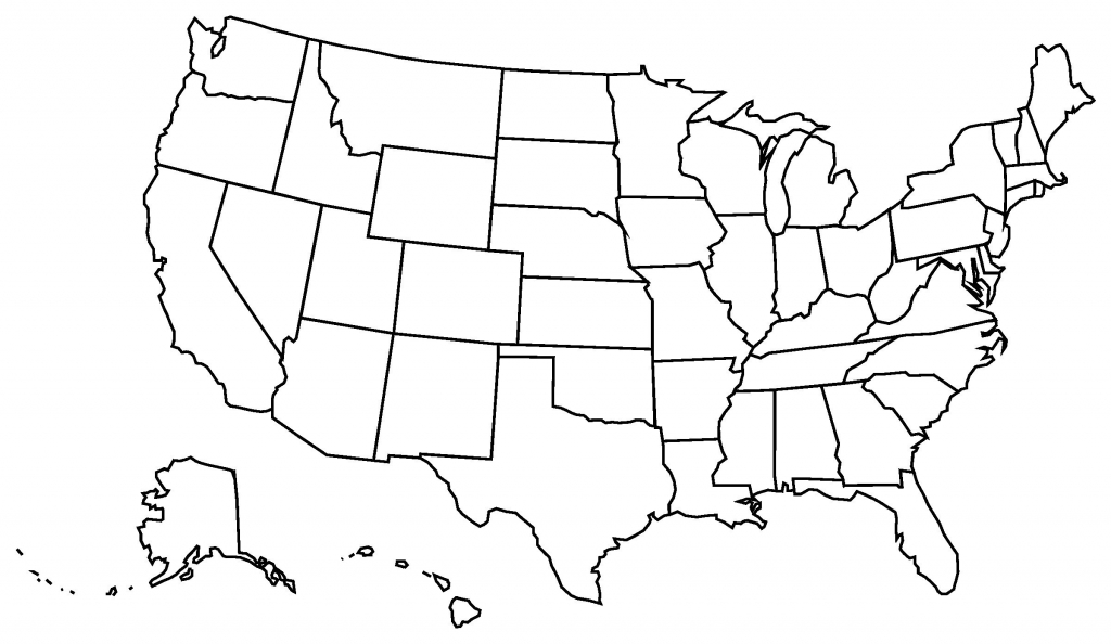 Printable Blank Us State Map A Blank Us Map Printable Lovely United | United States Map Unlabeled Printable