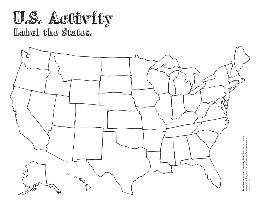 Printable Labeled Map Of The United States Fresh United States Map | Us Map Activity Printable