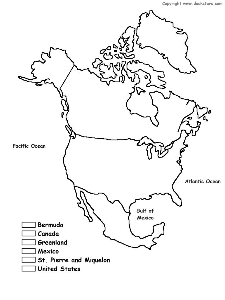 North America Map Outline Pdf Maps Of Usa For A Blank Printable 7 Printable North America Map