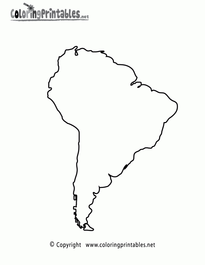 Printable Map Of North And South America And Travel Information | Printable South America Map Outline