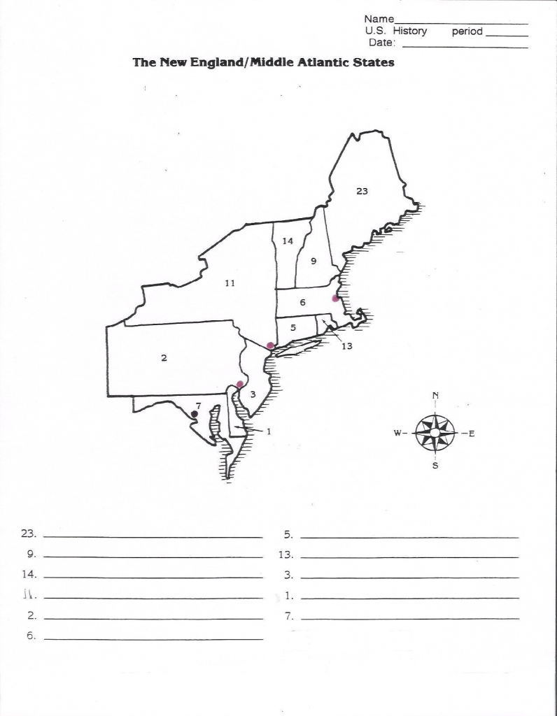 Printable Map Of Northeast Us | Printable Maps | Printable Map Of Northeast Usa