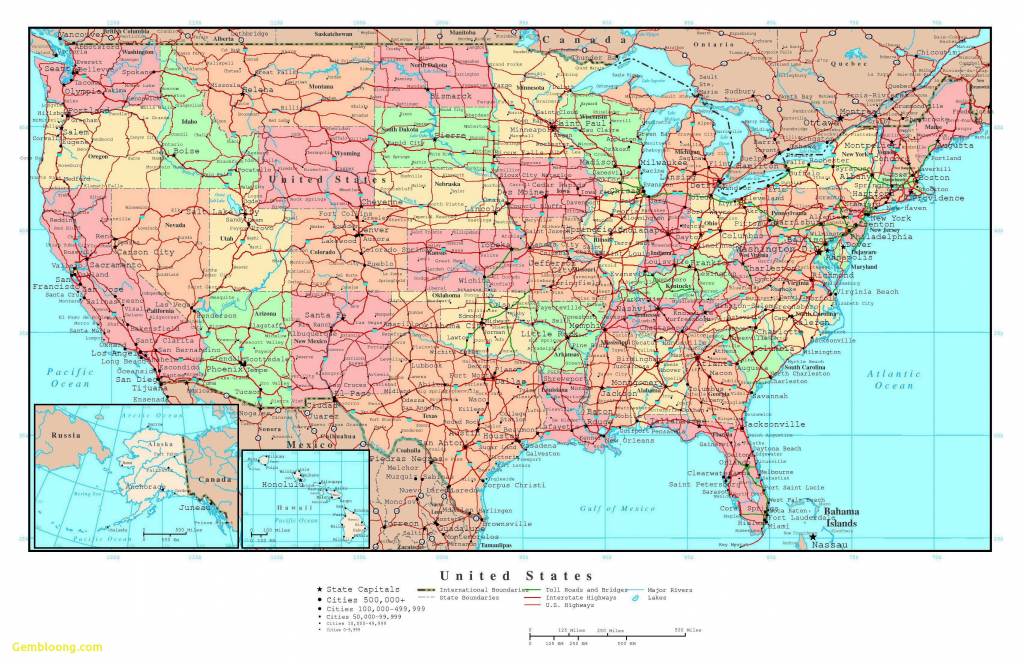 Printable Map The United States Valid Map Od Us With Cities Large | Large Printable Map Of The United States
