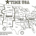 Printable Map United States Time Zones State Names Save Printable Us | Printable United States Map With State Names And Time Zones