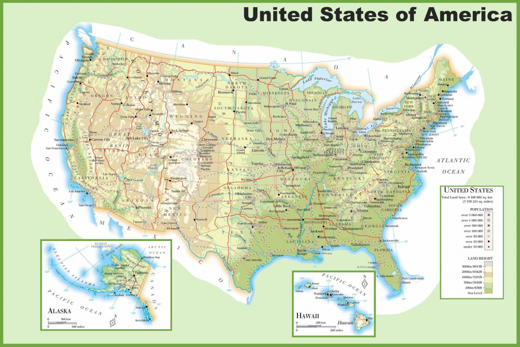 Vector Map Of United States Of America  One Stop Map  Printable Us 