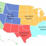 Printable Regions Map Of The United States | Printable Map Of The United States By Regions