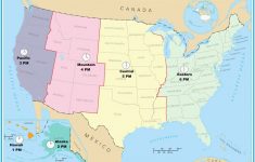 Printable Time Zone Map Us And Canada New Map Timezones In United ...