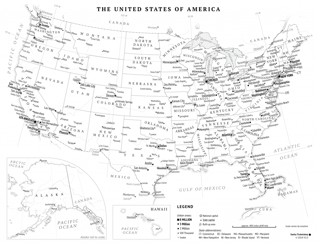 Printable United States Map – Sasha Trubetskoy | Pretty Printable Us Map