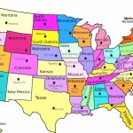 Printable United States Map With States Labeled | Us Map With States Labeled Printable