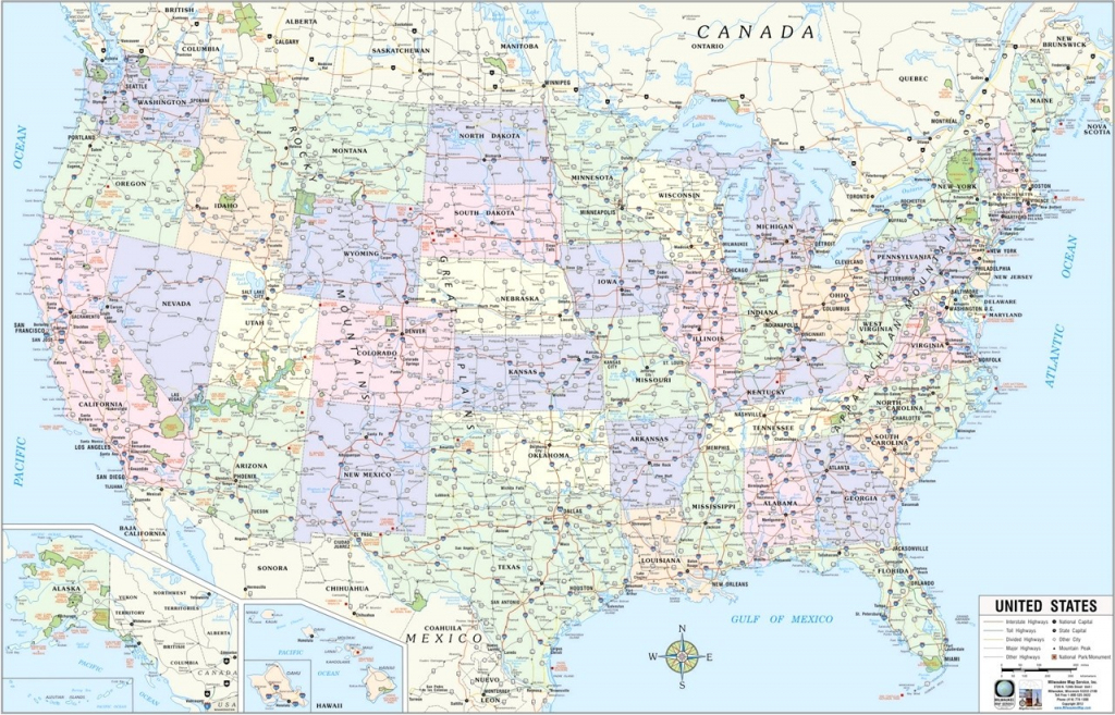 Printable Us Highway Map - Free World Maps Collection | Giant Printable United States Map