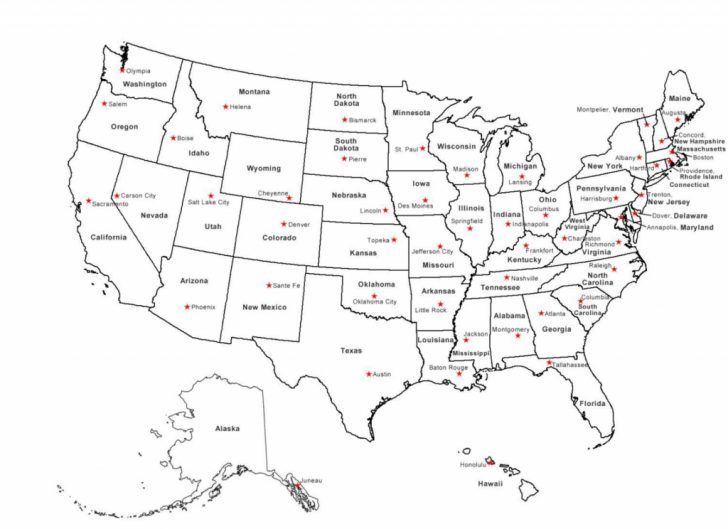 Large Printable Map Of The Usa