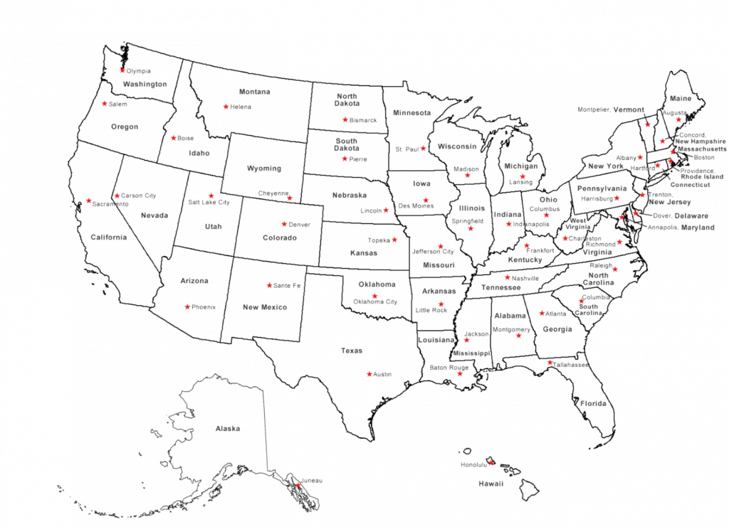 Printable Us Map Of States And Capitals New East Coast Us Map | Printable Map Of Usa States And Capitals