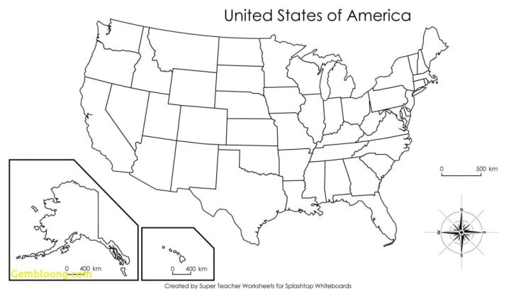 Printable Us States Map Quiz