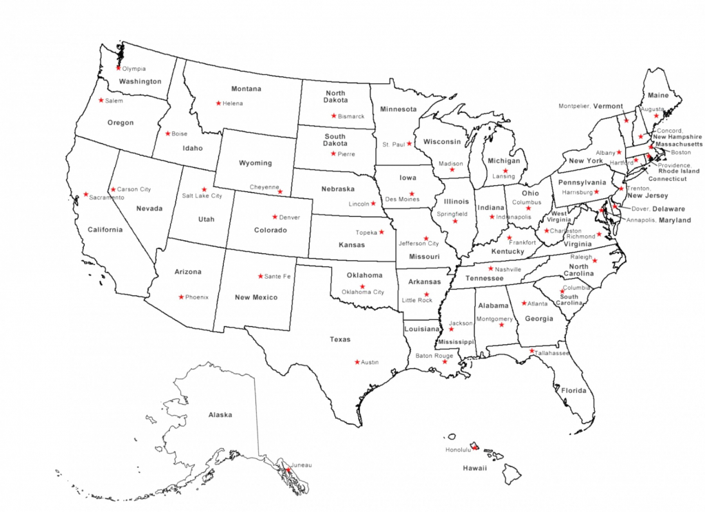 Usa Map Image Printable - Printable US Maps