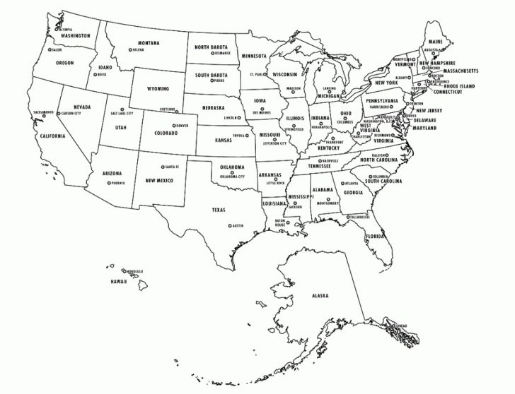 Printable Us Map Showing States